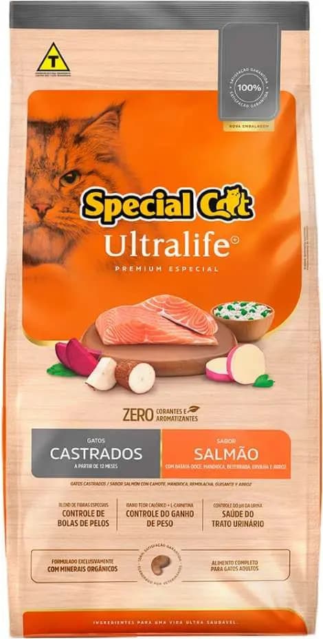 Ração Special Cat Ultralife Castrados salmão 3kg — foto 1 de 5
