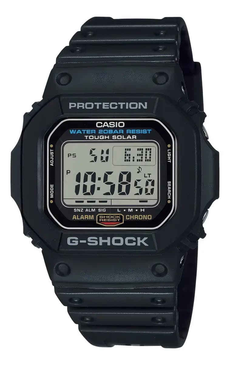 Relógio de Pulso Digital Casio G-Shock G-5600UE-1DR Resina Preto Fundo Claro Solar Prova Dágua — foto 1 de 11