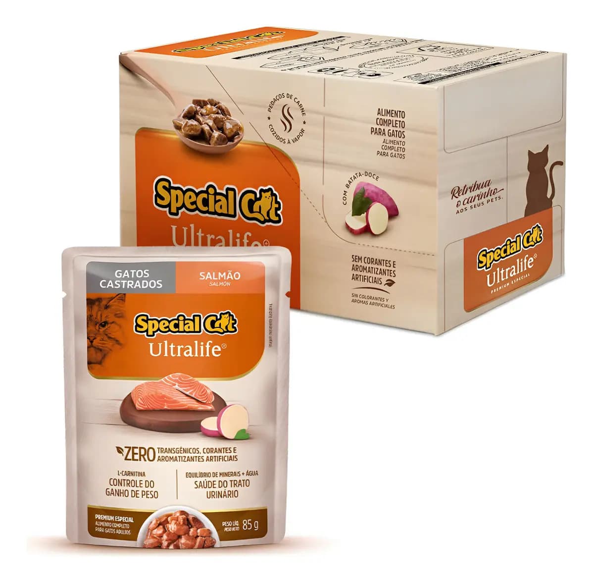 Ração Úmida Gatos Castrados Special Cat Ultralife Salmão 85g — foto 1 de 4
