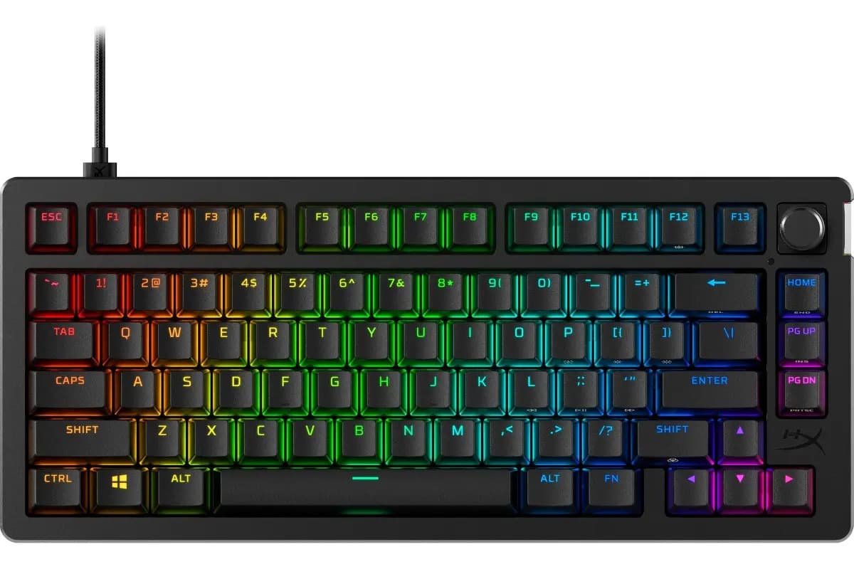 Teclado Mecânico Gamer HyperX Alloy Rise 75, Com Switch Hot-Swap e RGB — foto 1 de 5