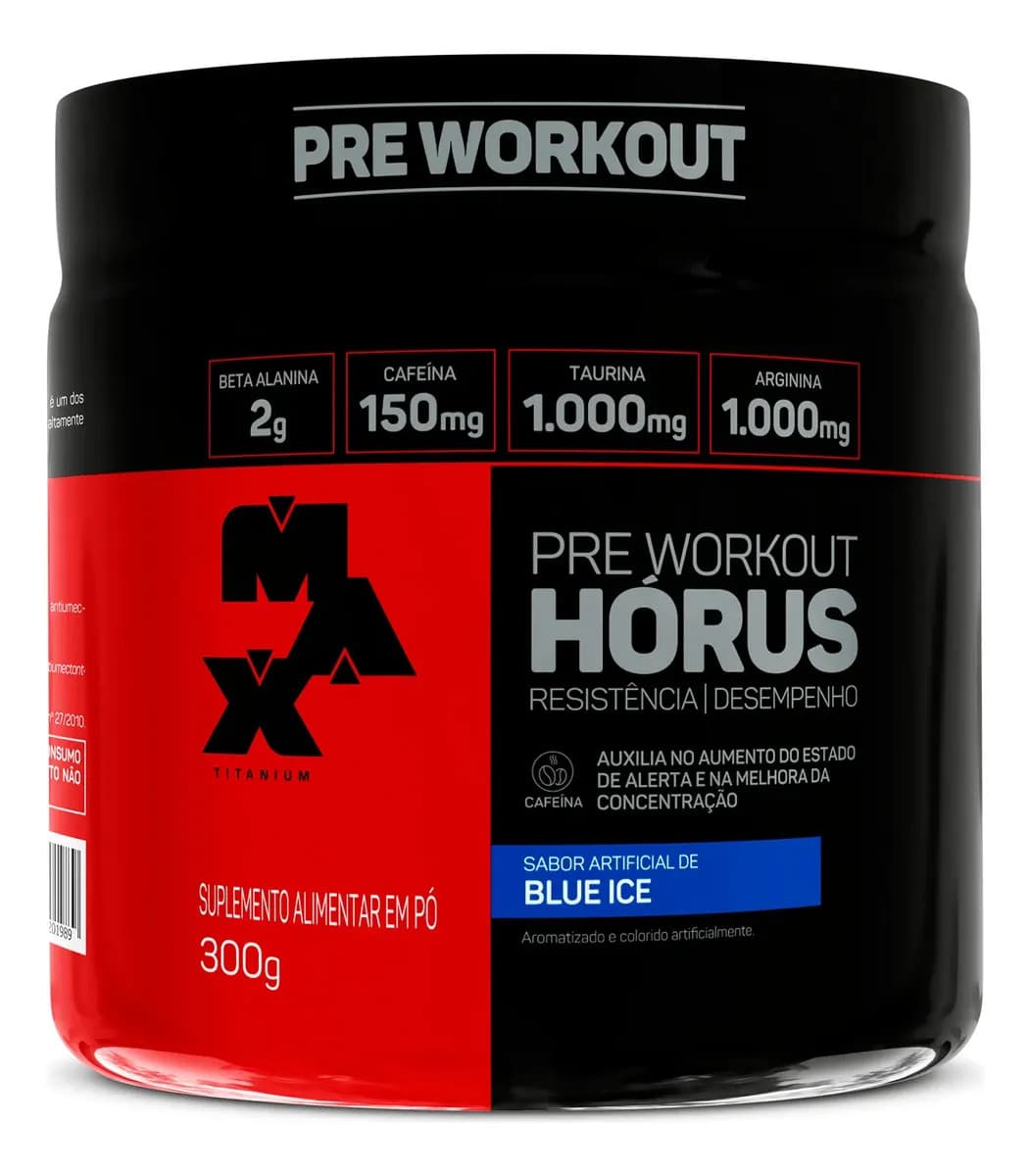 Pré Treino Horus 300g Sabor Blue Ice — foto 1 de 4