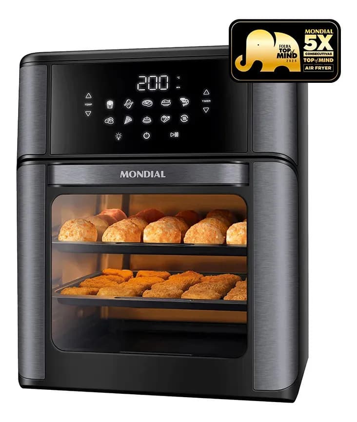 Fritadeira Elétrica AFON-12L-BG Forno Oven 12 Litros Preto Mondial — foto 1 de 9