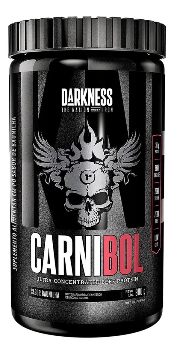 Whey Proteína de Carne Carnibol Baunilha 900g Darkness — foto 1 de 3