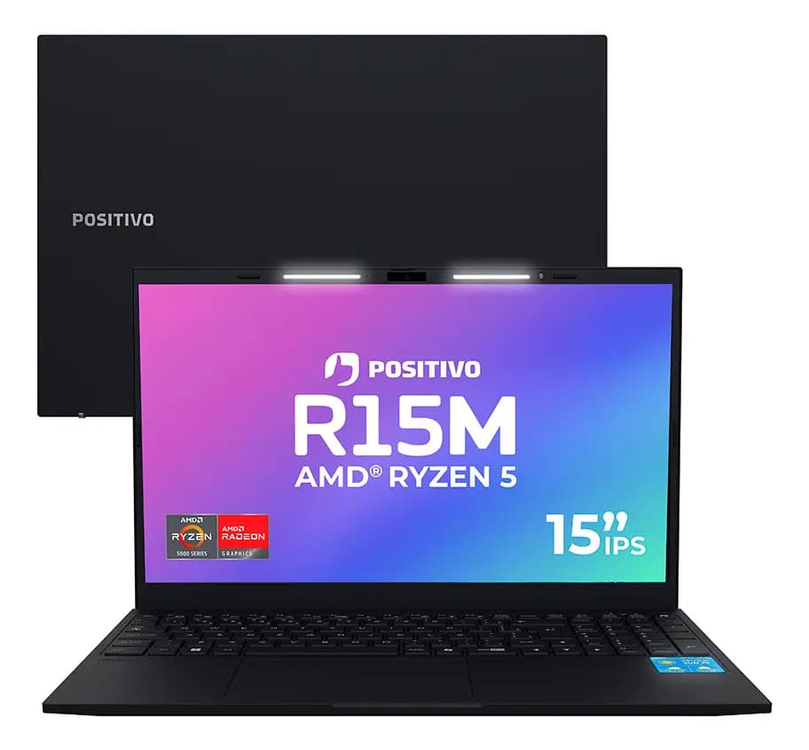 Notebook Positivo Vision R15M Com AMD Ryzen 5, 8GB de RAM e SSD de 256GB — foto 1 de 12