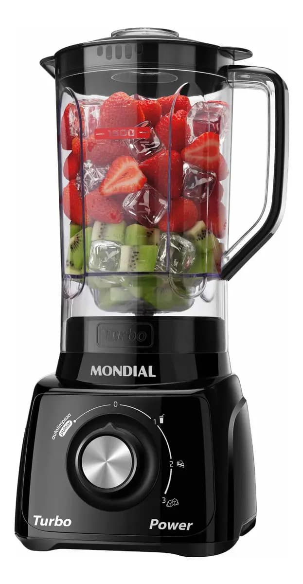 Liquidificador Turbo Power Mondial 550W - L-99 FB — foto 1 de 8