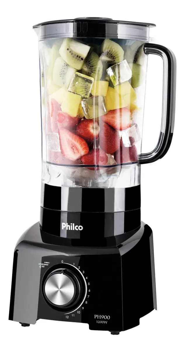Liquidificador Philco 1200W 3L 12 Velocidades Preto PH900 — foto 1 de 9
