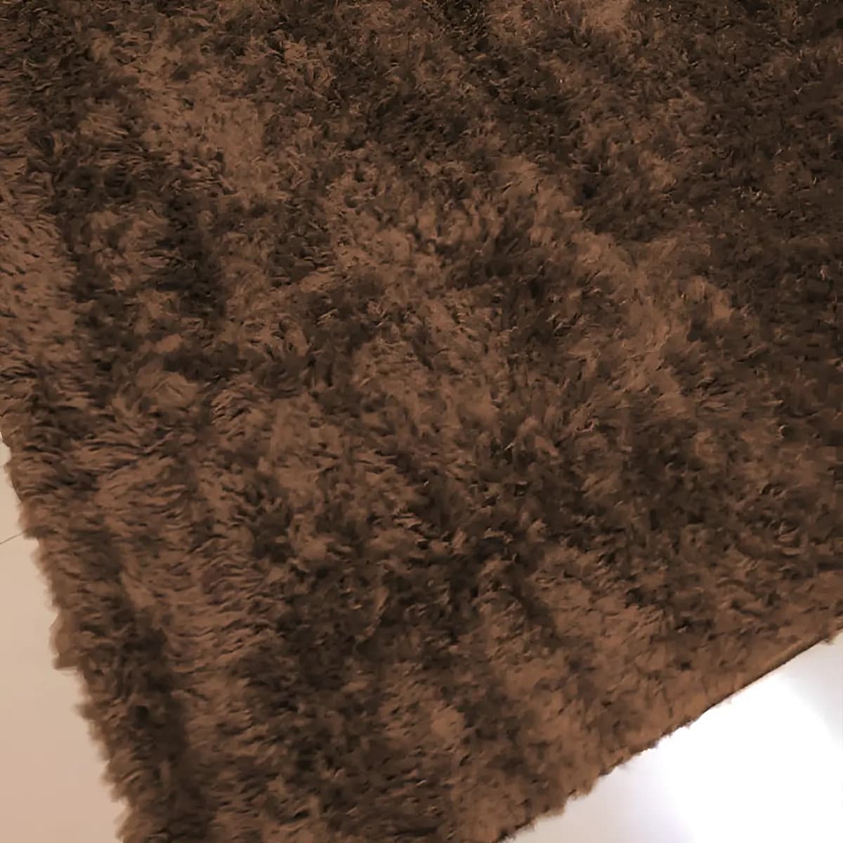 Tapete Felpudo Peludo Casen Marrom 200x240cm — foto 1 de 5