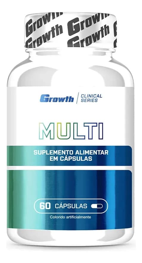 Multivitamínico 60 Cáps. Growth Supplements - Sem Sabor Sem Sabor — foto 1 de 4