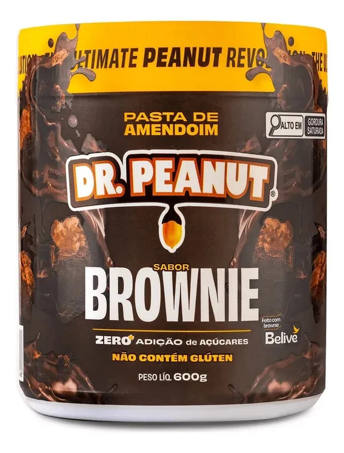 Suplemento En Pasta Dr. Peanut Dr Peanut Pasta Dr Peanut Sabor Brownie De Chocolate X 600g — foto 1 de 3