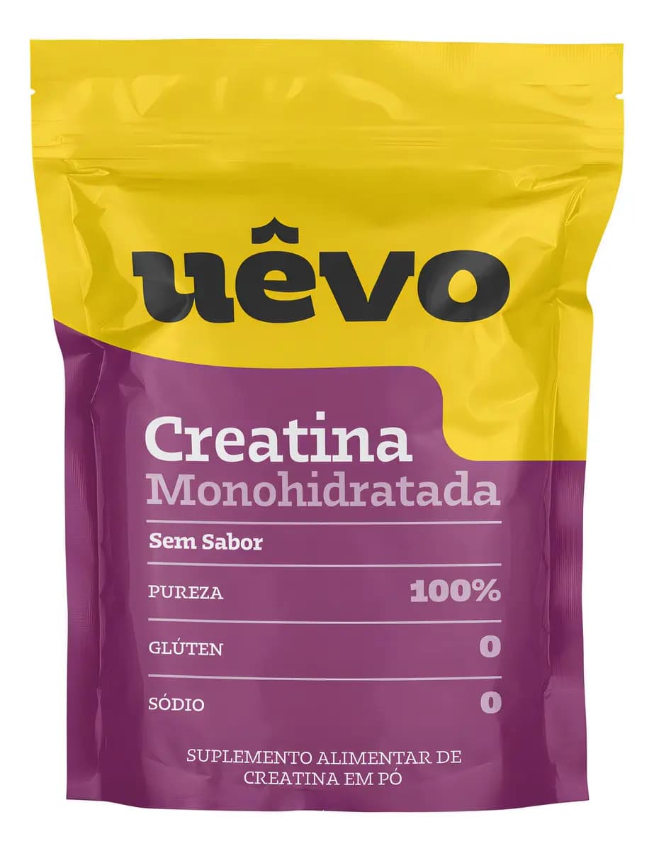 Creatina Monohidratada Uêvo Pó Sem Sabor 300g Refil — foto 1 de 2