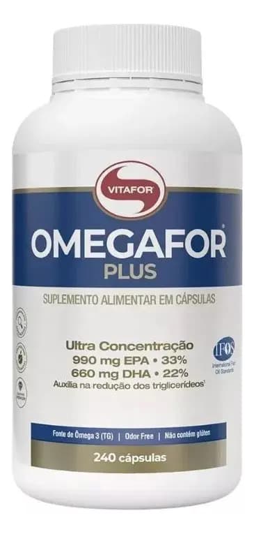 Omega 3 Omegafor Plus 240caps Concentrado Vitafor — foto 1 de 2