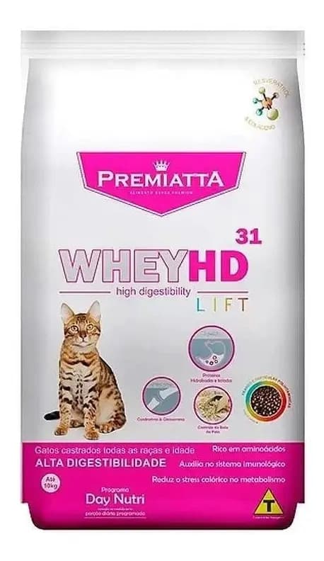 Ração Seca Gran Premiatta Whey HD Gatos Castrados Filhotes 1kg