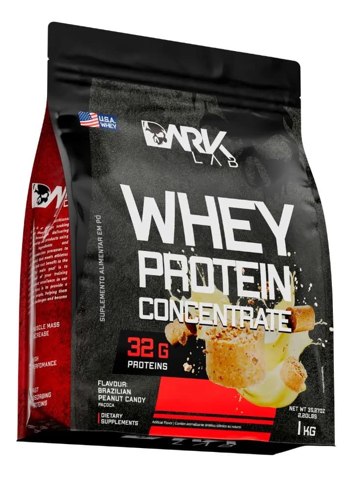 Whey Protein Concentrado 1kg Dark Lab Sabor Paçoca — foto 1 de 4