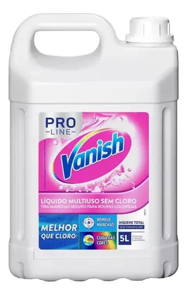 Tira Manchas Vanish Líquido Multiuso para Roupas Coloridas Pro Line 5L — foto 1 de 5