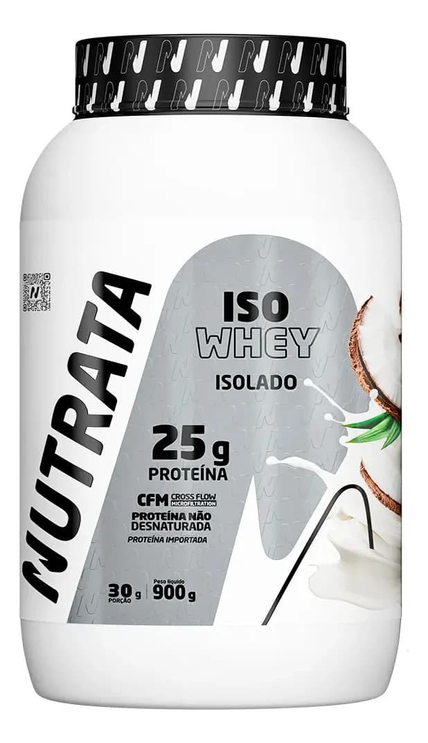 Iso Whey Pote 900g Coco Nutrata — foto 1 de 5