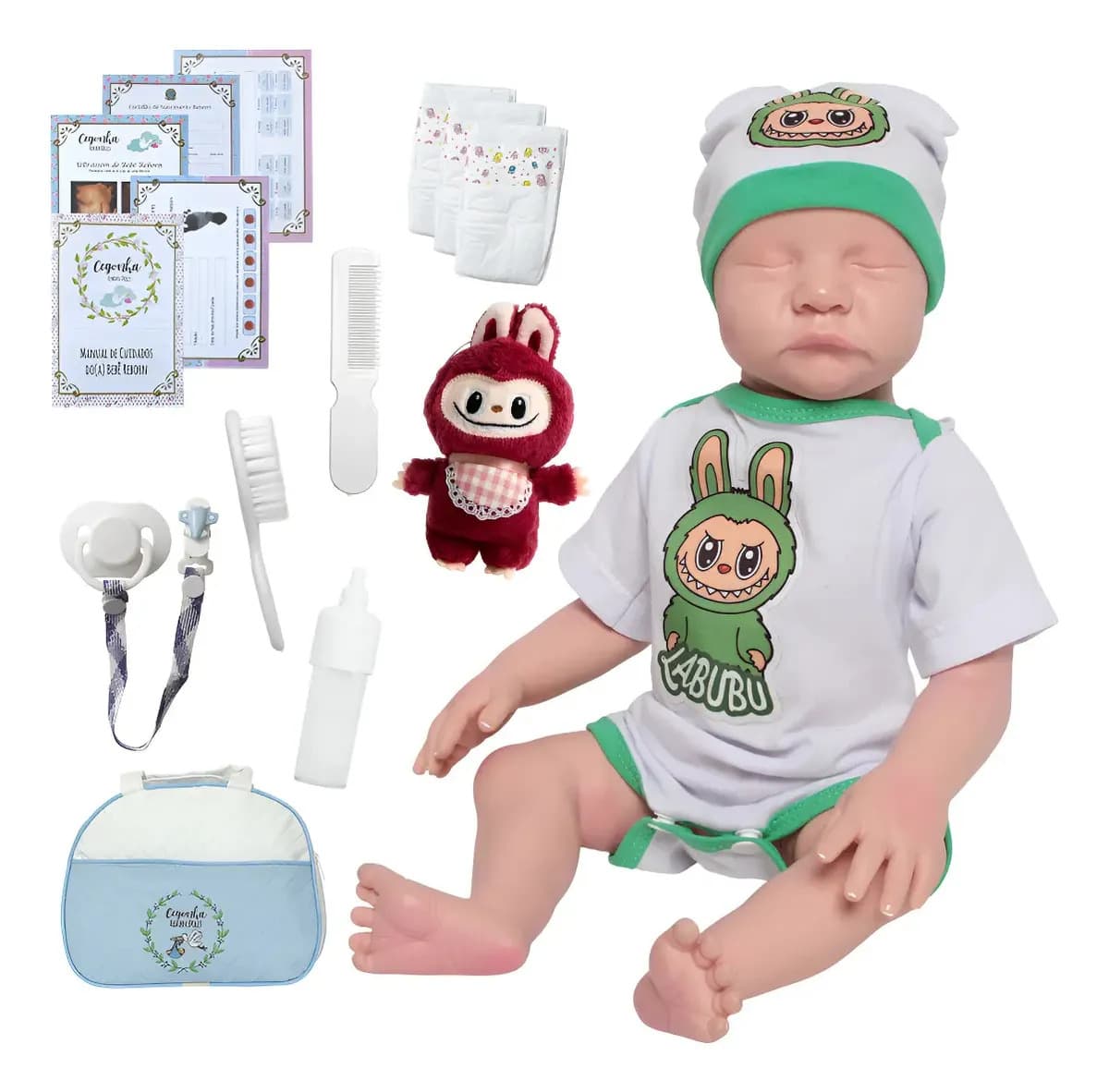 Boneco Reborn De Silicone Menino Pode Dar Banho + Itens — foto 1 de 4