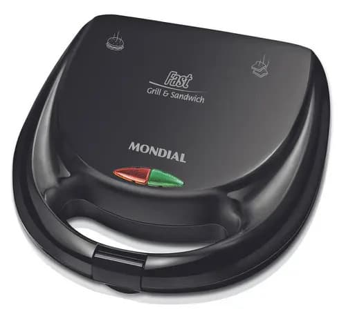 Sanduicheira Fast Grill e Sandwich, Mondial, 750W - S-12 — foto 1 de 6