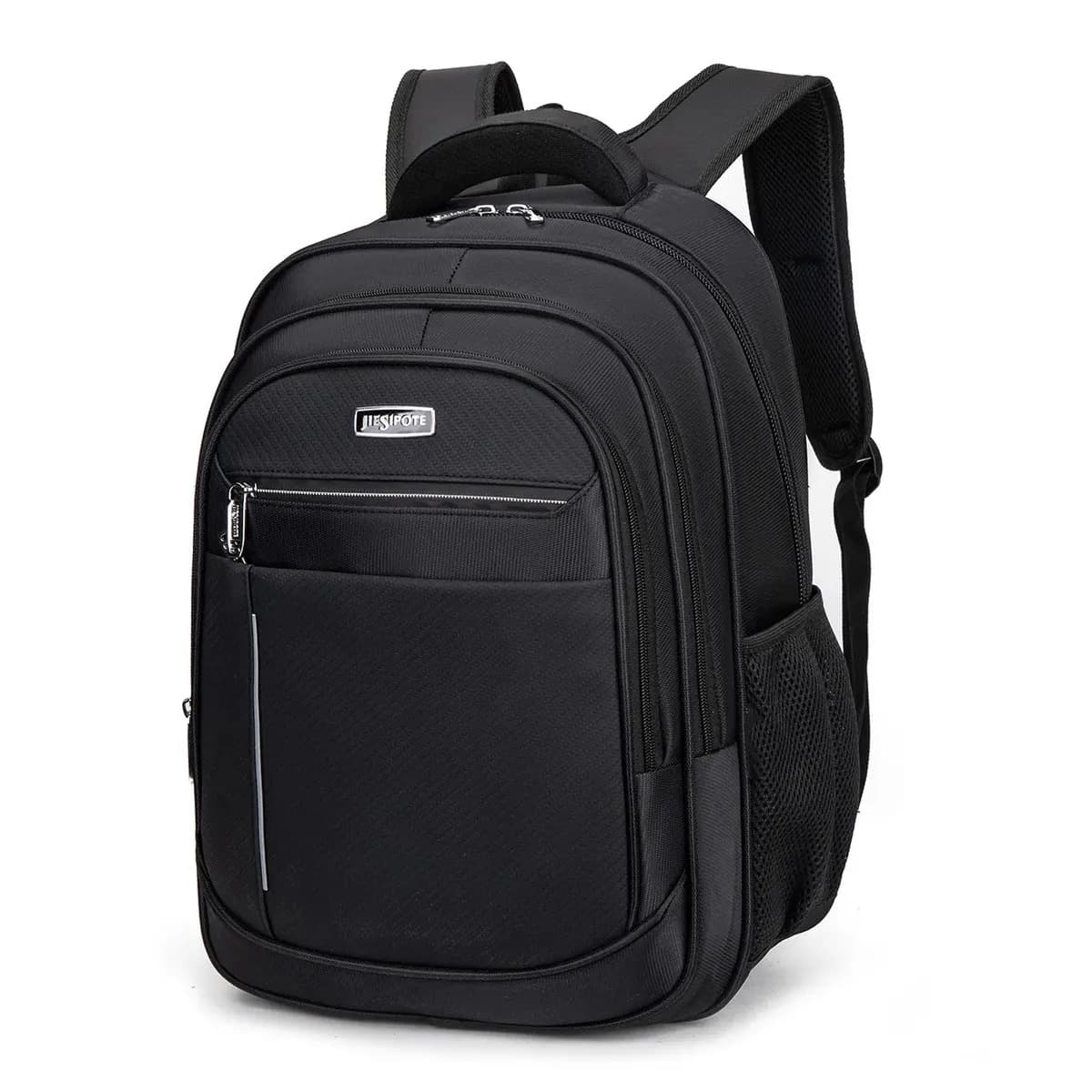 JIESIPOTE Mochila Executiva Porta Notebook Multicompartimentos, Tecido Resistente, Alça para Fixar em Malas, Alças Acolchoadas, Bolsos Laterais, Ideal para Trabalho, Faculdade e Viagens Diárias Unisse — foto 1 de 8