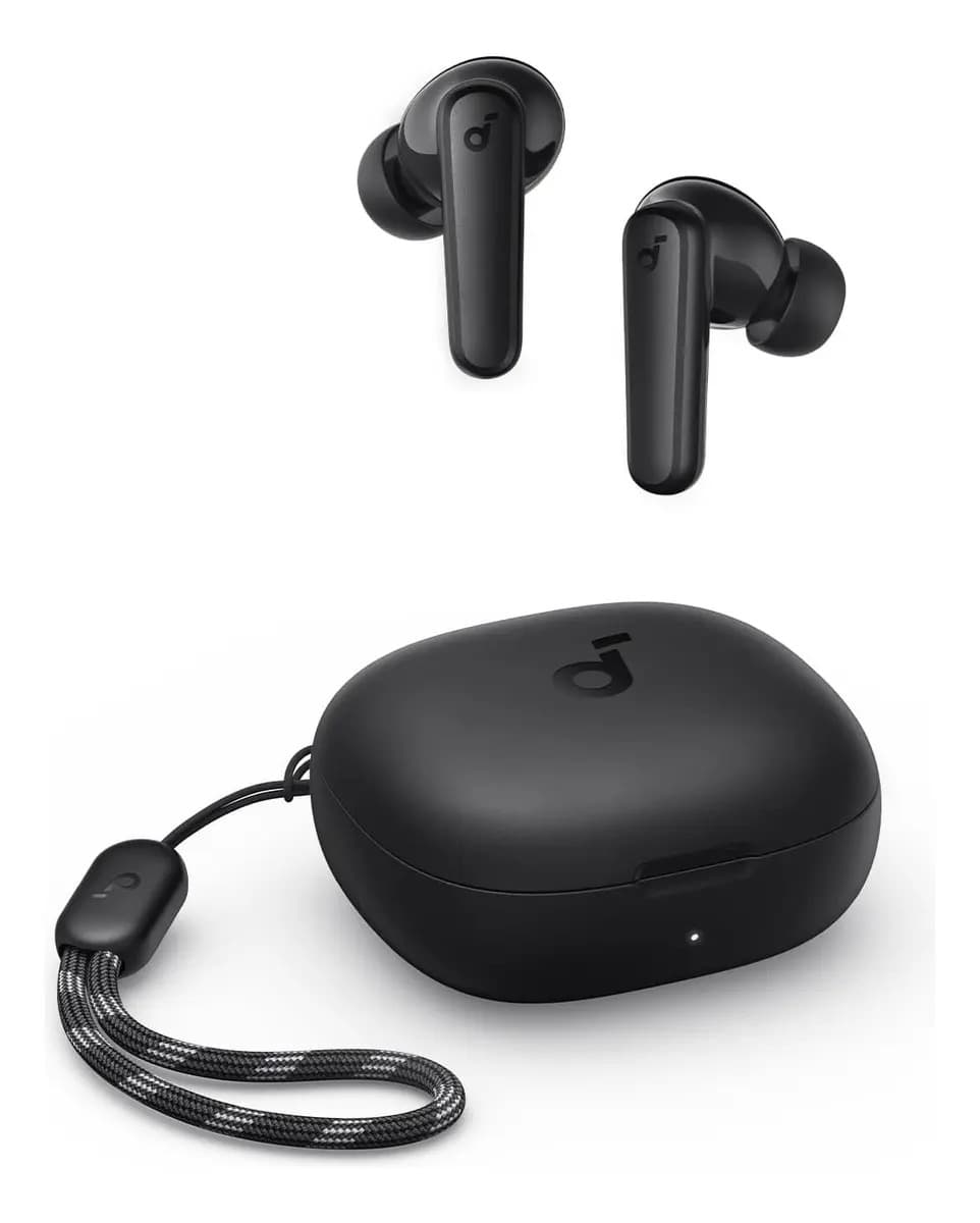 Fone De Ouvido Soundcore by Anker P20i Graves Poderosos e Impactantes Bluetooth 5.3 30H de Reprodução Resistência à Água 2 Mics IA para Chamadas Claras Personalização de Som via App Cor Preto — foto 1 de 7