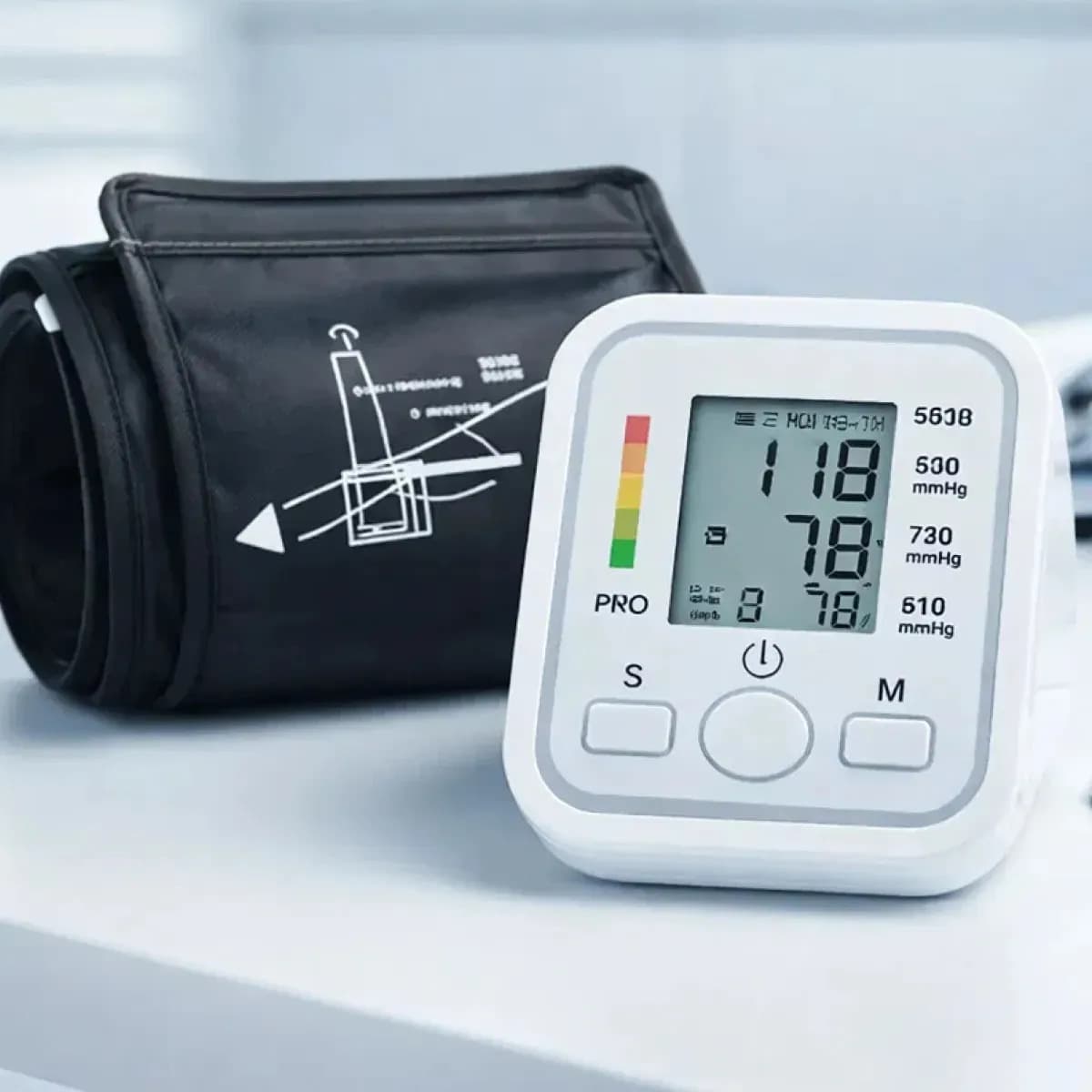 Aparelho Medidor Pressao Monitor Arterial Digital Automático Branco