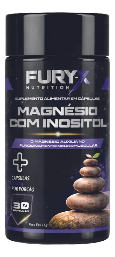 Magnésio Inositol Suplemento Em Càpsula - Fury-x Magnésio Inositol — foto 1 de 5