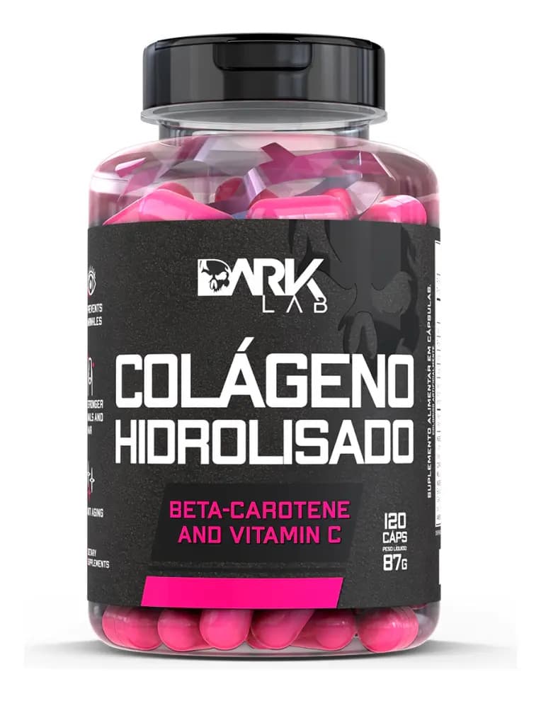 Colágeno Hidrolisado 120 Caps Dark Lab Sabor Sem sabor — foto 1 de 3
