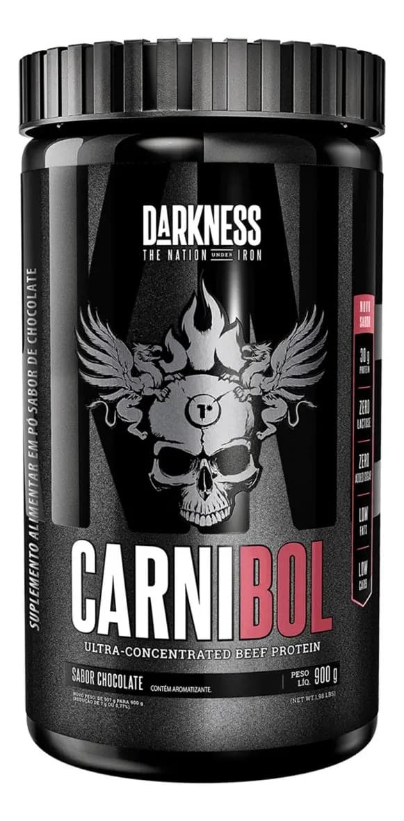 Darkness Carnibol Proteína Ultra Concentrada Chocolate - 900g — foto 1 de 4