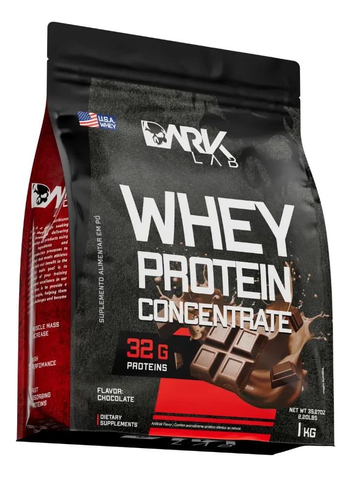 Whey Protein Concentrado 1kg Chocolate Dark Lab — foto 1 de 5