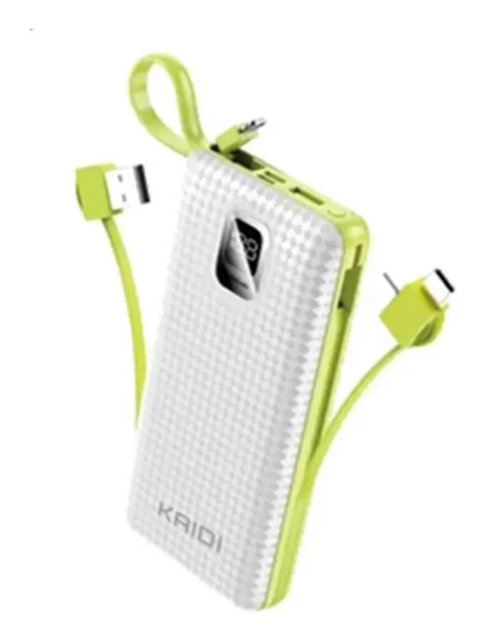 Carregador Portátil - Branco- Power Bank kaidi 10000mah — foto 1 de 4