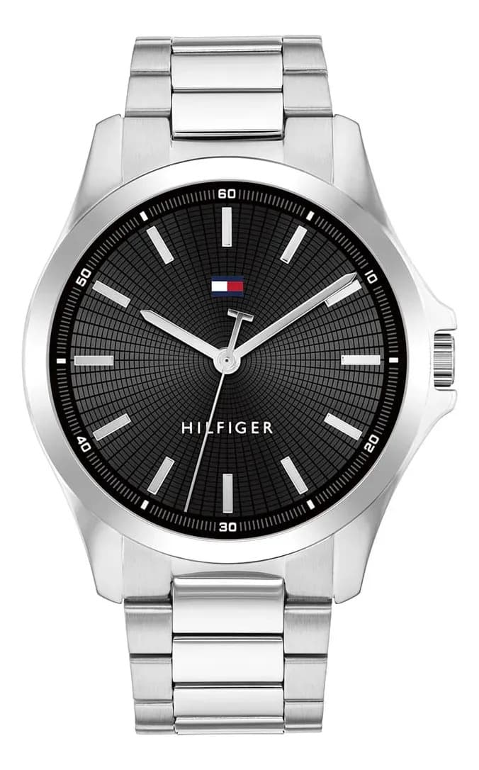 Relógio Tommy Hilfiger Masculino Aço Prateado 1710671 Prateado Preto — foto 1 de 4