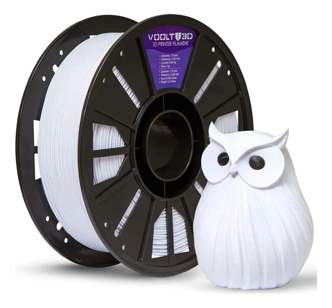 Voolt3D PLA Filamento branco dental 1kg 1.75mm — foto 1 de 6