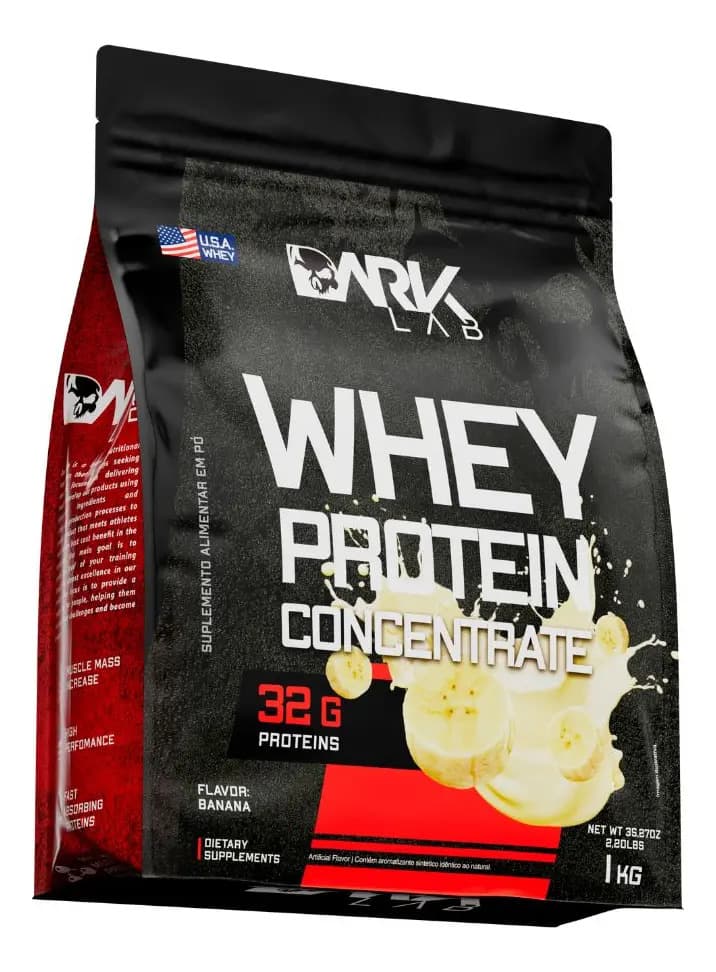 Whey Protein Concentrado 1kg Banana Dark Lab — foto 1 de 5