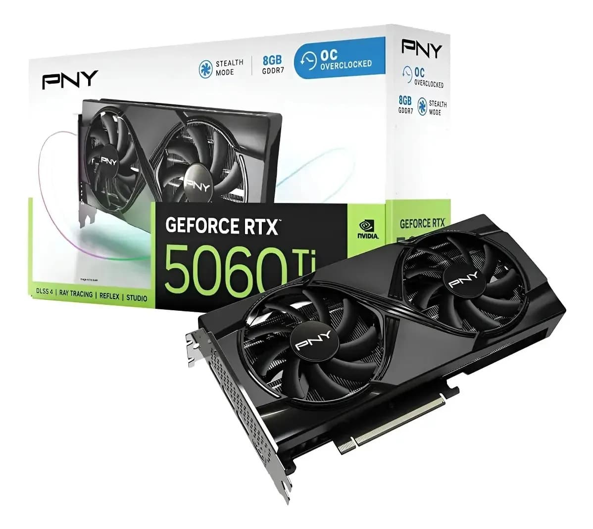 Placa De Video Geforce Nvidia Pny Rtx5060ti 8gb Oc Gddr7 — foto 1 de 7