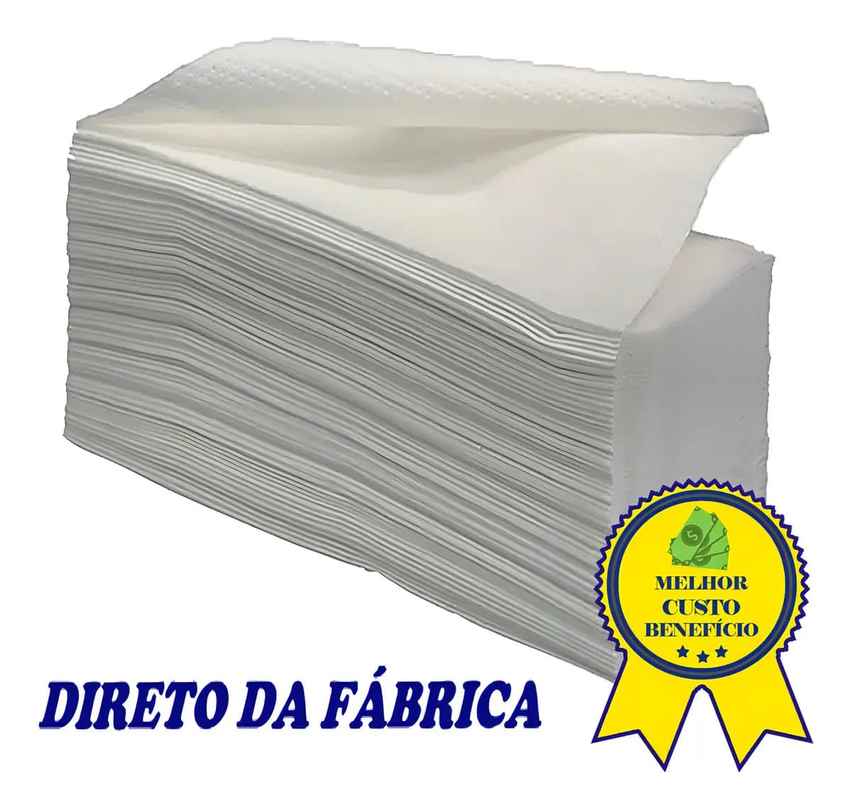 Kit 4 Pacotes Papel Toalha Interfolha Secar Mãos 4000 Unidades — foto 1 de 4