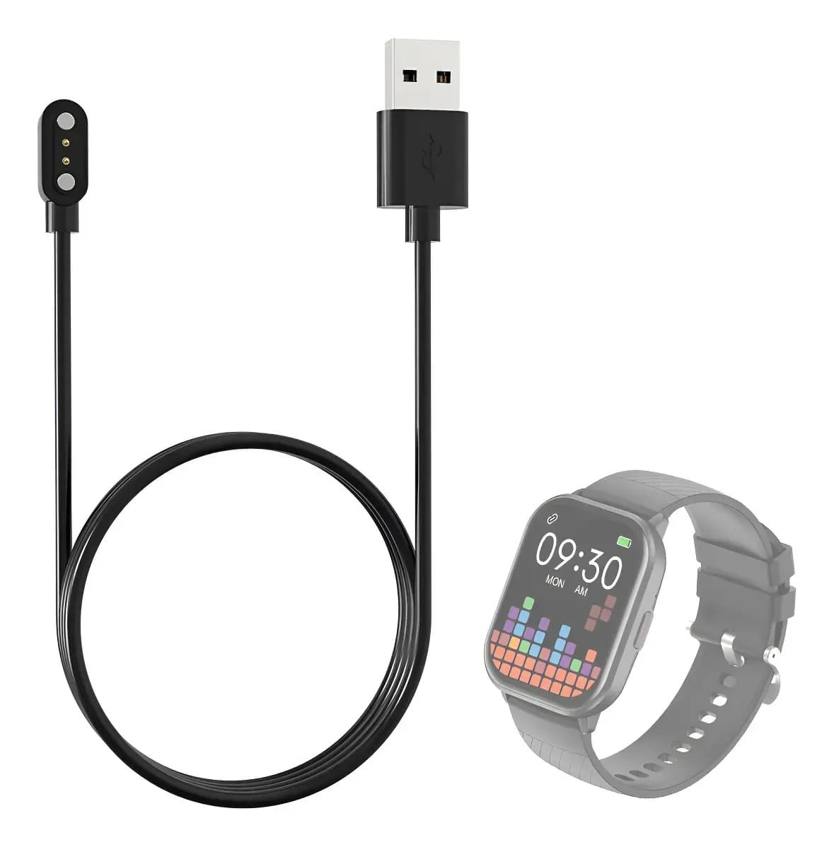 Cabo Carregador Usb Relógio Inteligente Smartwatch Bettdow Fb025 — foto 1 de 6