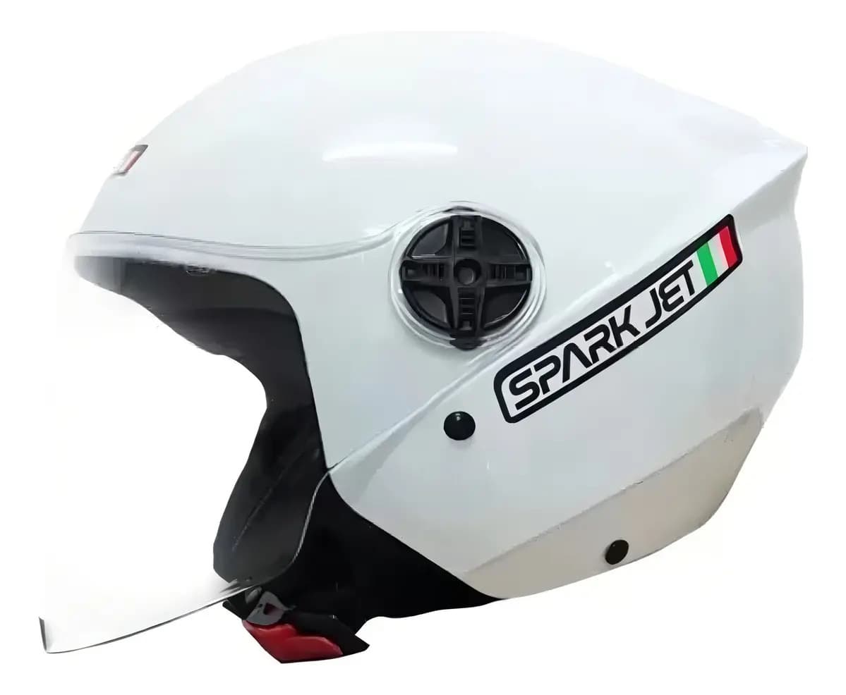 Capacete Moto Aberto Ebf Spark Jet Cor Branco Tamanho do capacete 58 — foto 1 de 2