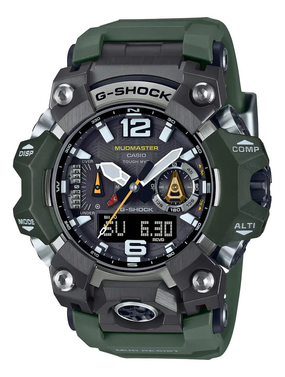 Relógio Casio G-shock Mudmaster Gwg-b1000-3adr - Verde - Verde/prata - Cinza-escuro — foto 1 de 7