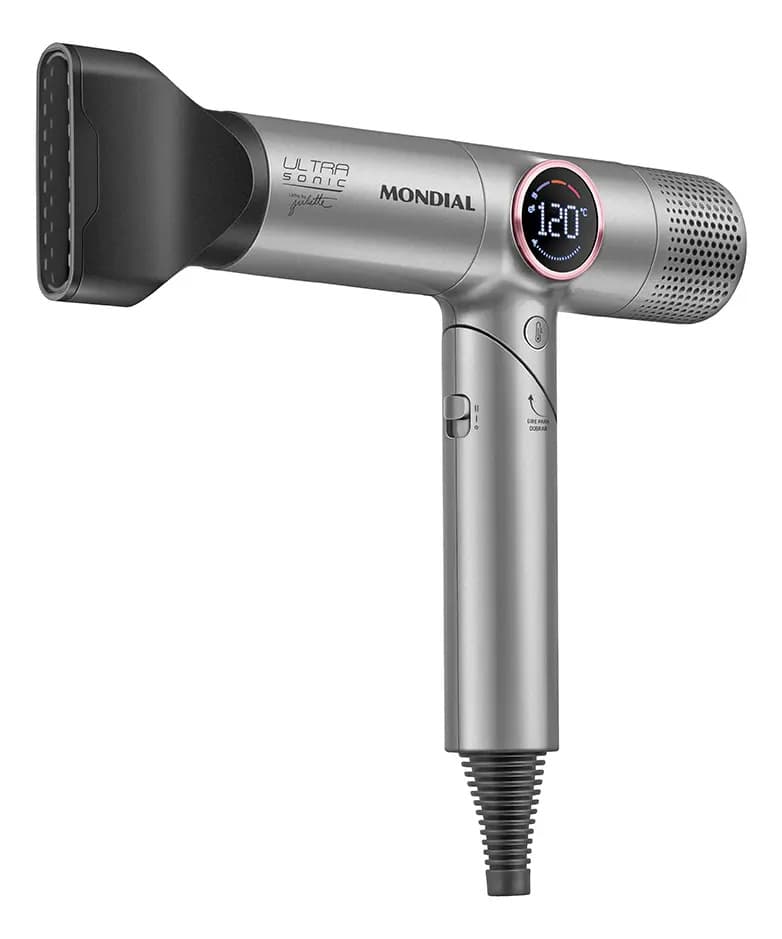 Secador Mondial Ultra Sonic By Juliette Com Cabo Dobrável Scp-ju-04-us Bldc Cinza — foto 1 de 11
