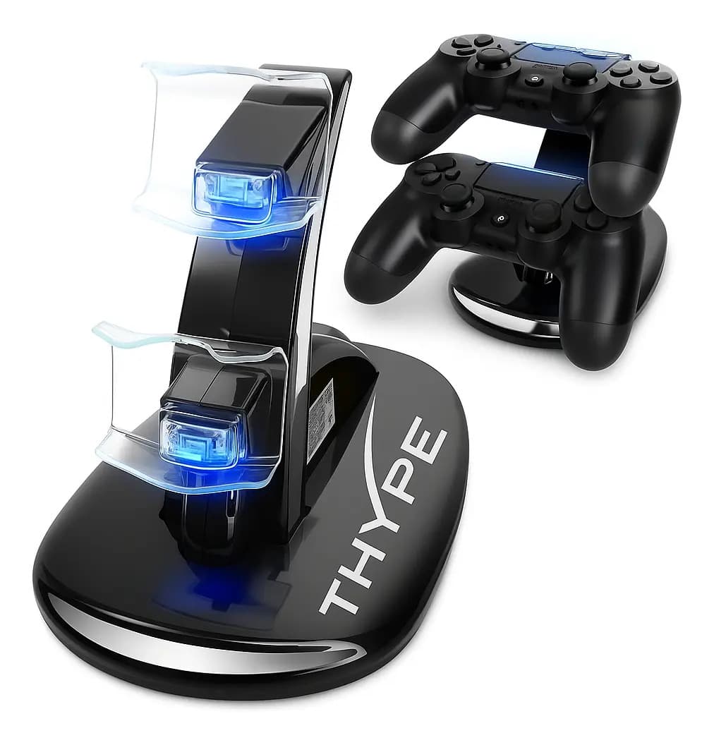 Base de Carregamento Dupla THYPE com LED para Controles PS4
