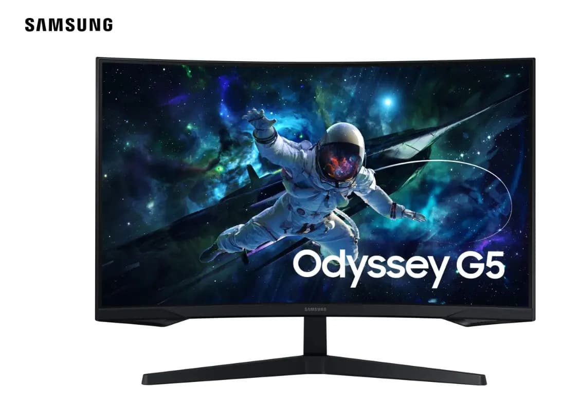 Monitor Gamer Samsung Odyssey G5, 32 ,qhd, 165hz,1ms,hdmi,dp Preto — foto 1 de 8